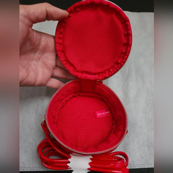 Marc Jacobs Patent Leather Red Mini Circle Bag - Picture 5 of 6